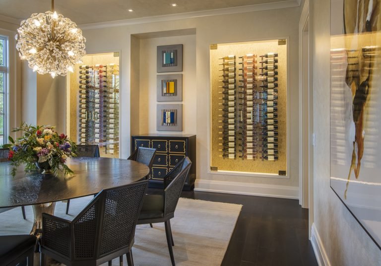 custom home builder Wayne pa - wine room