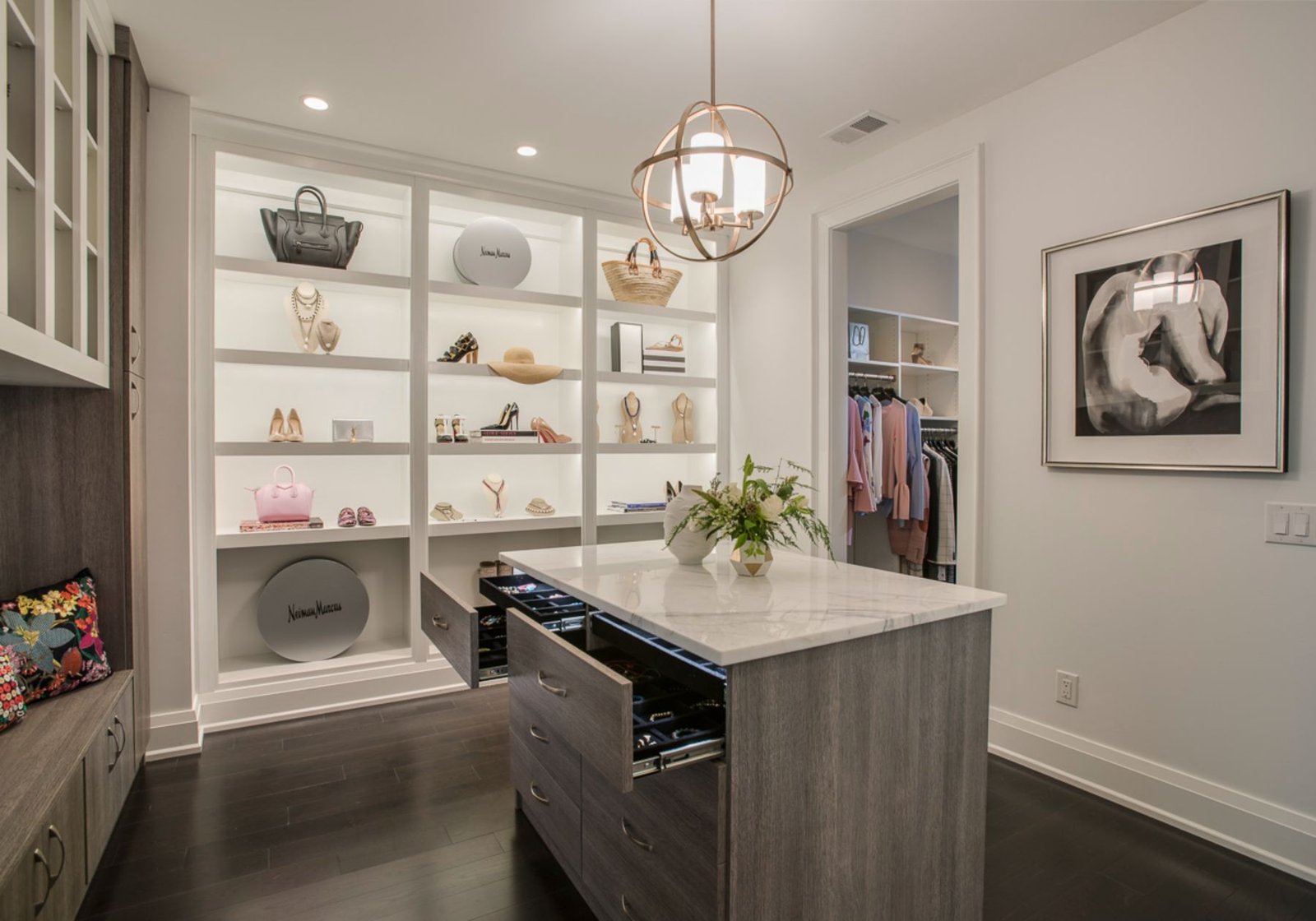 design home studios - custom home builder Wayne pa - walk in closet - accessories room