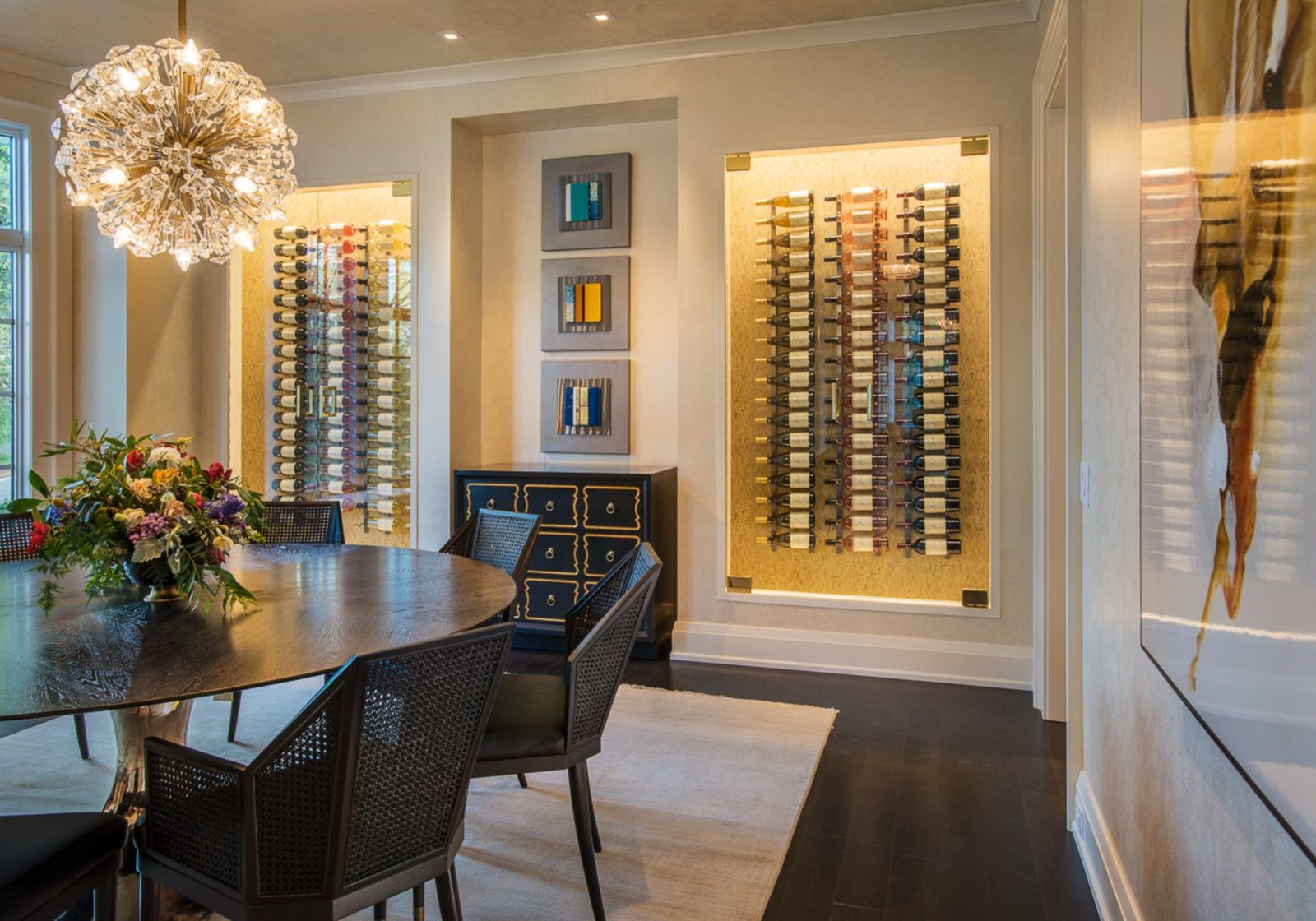custom home builder Wayne pa - wine room