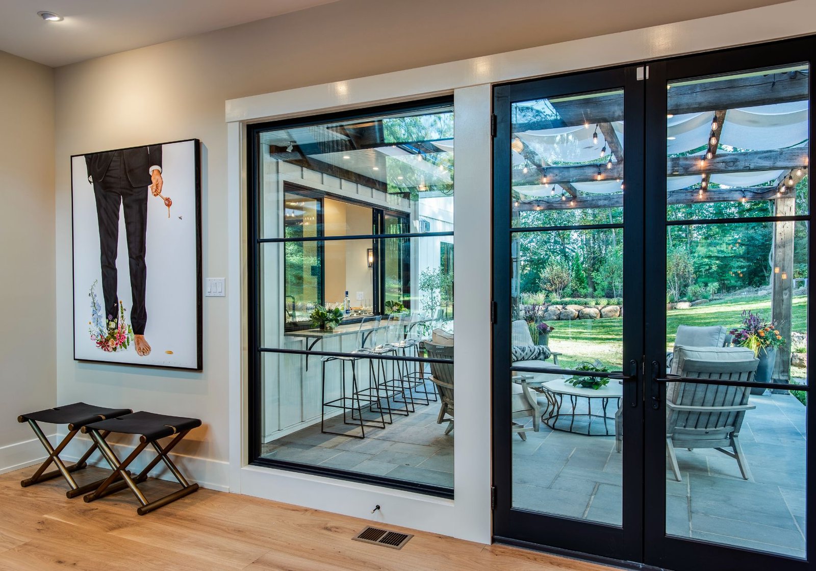 new homes Philadelphia pa - design home studios - modern farmhouse - patio and painting